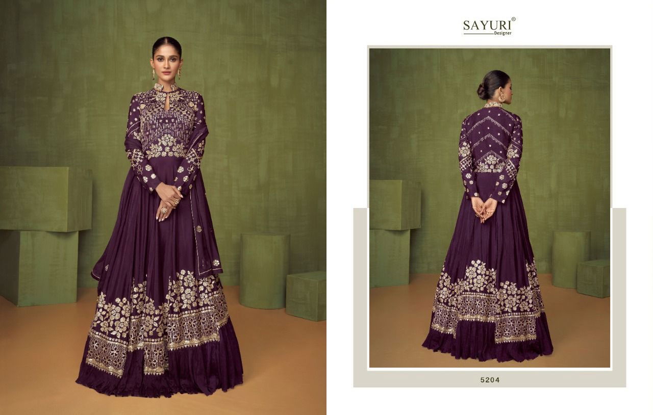 Sayuri Violet 5204 Fancy Stylish Wedding Wear Designer Salwar Suits Collection